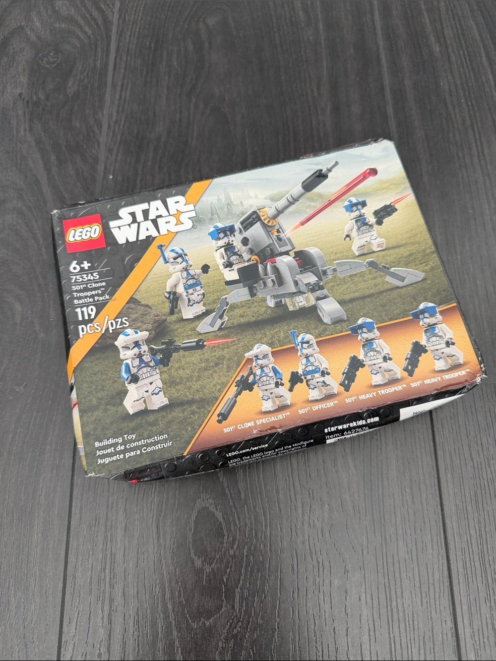NWT - LEGO Star Wars 501st Clone Troopers Battle Pack 75345 - Dented Box